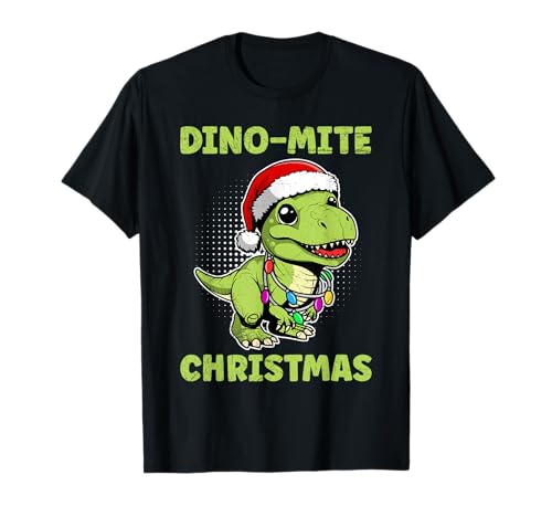 Weihnachten Kostüm Kinder DINO-MITE CHRISTMAS DINO Kinder T-Shirt von Weihnachts Geschenke Kinder Weihnachten Kostüm
