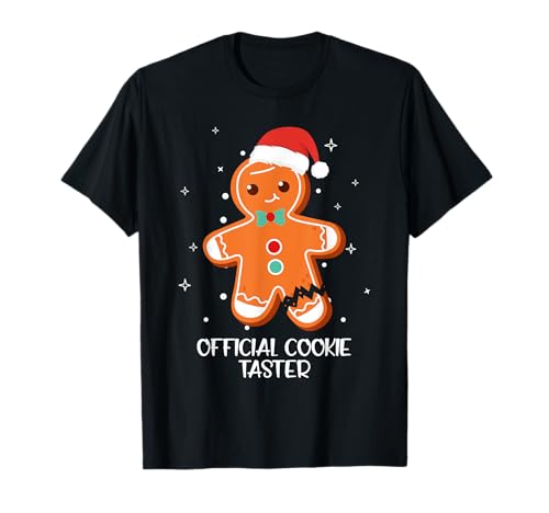 Weihnachten Kostüm OFFICIAL COOKIE TASTER Lustiges Kinder T-Shirt von Weihnachts Geschenke Kinder Weihnachten Kostüm