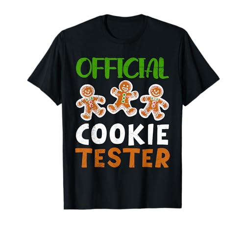 Weihnachten OFFICIAL COOKIE TESTER Kostüm Kinder Plätzchen T-Shirt von Weihnachts Geschenke Kinder Weihnachten Kostüm