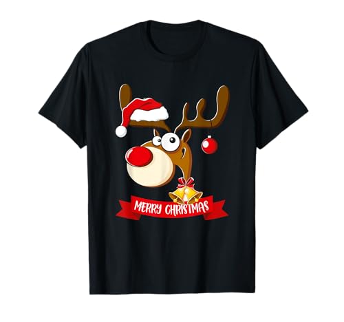 Lustiges Rentier Weihnachtsoutfit Familie Kinder Weihnachts T-Shirt von Weihnachts Outfit Familie Lustiges Rentier
