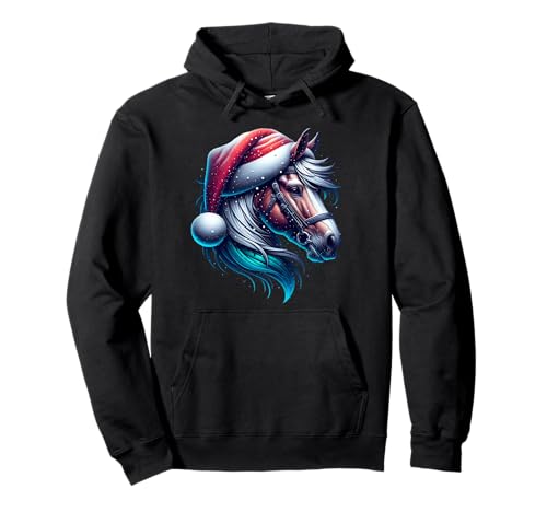 Weihnachts Pferd Familie Süß Kinder Nikolaus Pullover Hoodie Weihnachts Pferd Familie Süß Kinder Nikolaus Pullover Hoodie von Weihnachts Pferd Süß