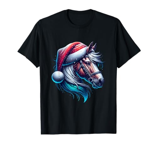 Weihnachts Pferd Familie Süß Kinder Nikolaus T-Shirt Weihnachts Pferd Familie Süß Kinder Nikolaus T-Shirt von Weihnachts Pferd Süß