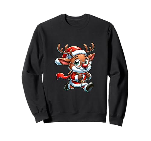 Weihnachts Rentier Süß Kinder Nikolaus Sweatshirt Weihnachts Rentier Süß Kinder Nikolaus Sweatshirt von Weihnachts Rentier Süß