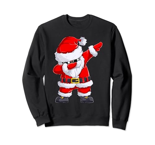 Dabbing Weihnachtsmann Sonnenbrille für Kinder Männer Sweatshirt von Weihnachts-Shirts T-Shirts von MK