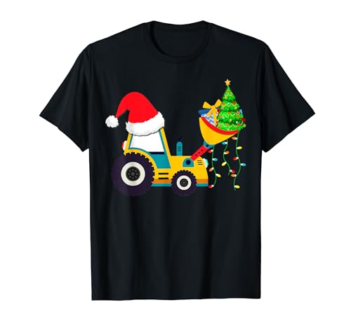 Jungen Weihnachtsoutfit Graben Truck Weihnachtsbaum Kinder T-Shirt Jungen Weihnachtsoutfit Graben Truck Weihnachtsbaum Kinder T-Shirt von Weihnachts outfits Christmas Gifts