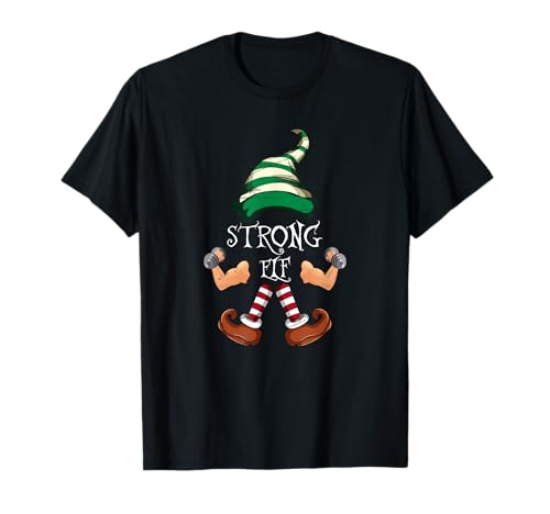 Pajama Party Kinder Geschenk Starker Weihnachtself T-Shirt von Weihnachtselfe T-Shirts & Geschenkideen