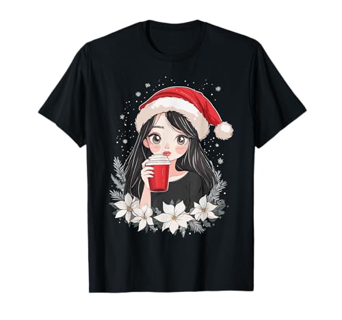 Weihnachten Frauen Kaffee Blume Deko Mädchen Weihnachtsfrau T-Shirt Weihnachten Frauen Kaffee Blume Deko Mädchen Weihnachtsfrau T-Shirt von Weihnachtsfrau Kaffee Damen Girl Weihnachten Deko
