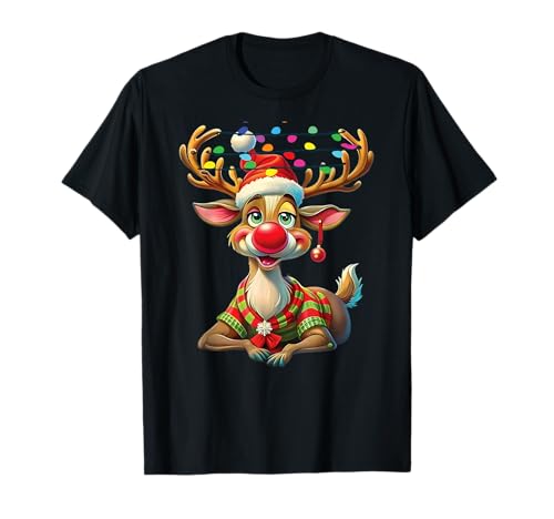 Weihnachtsshirt Herren Geschenk Geschenkidee Damen Rentier T-Shirt Weihnachtsshirt Herren Geschenk Geschenkidee Damen Rentier T-Shirt von Weihnachtsgeschenke Geschenk Santa Xmas Elch