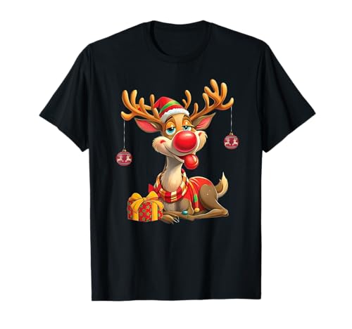 Weihnachtsshirt Herren Geschenk Geschenkidee Damen Rentier T-Shirt Weihnachtsshirt Herren Geschenk Geschenkidee Damen Rentier T-Shirt von Weihnachtsgeschenke Geschenk Santa Xmas Elch