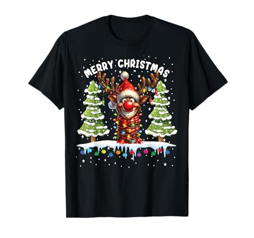 Weihnachts Shirt Damen Geschenk Geschenkidee Nikolaus Herren T-Shirt Weihnachts Shirt Damen Geschenk Geschenkidee Nikolaus Herren T-Shirt von Weihnachtsgeschenke Geschenkidee Santa Xmas Elch