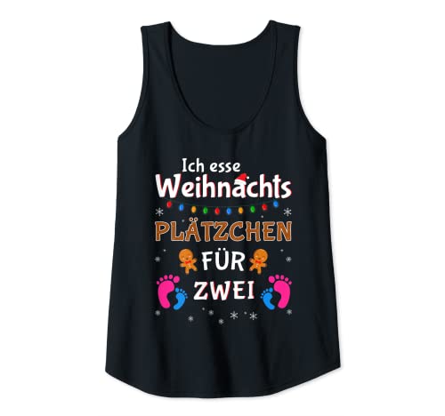 Damen Lustiger Schwangerschaft Spruch Weihnachten Schwanger Tank Top Damen Lustiger Schwangerschaft Spruch Weihnachten Schwanger Tank Top von Weihnachtsgeschenke Schwangerschaft verkünden
