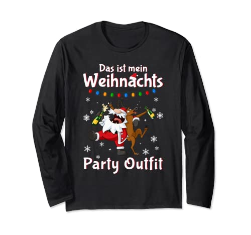 Lustiges Weihnachtsoutfit Damen Herren Weihnachten Party Langarmshirt von Weihnachtsgeschenke Shirts & Weihnachtspullover