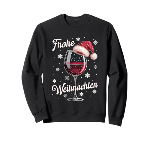 Weihnachtsfeier Outfit Weihnachtspullover Damen Weinglas Sweatshirt von Weihnachtsgeschenke & Weihnachtspullover