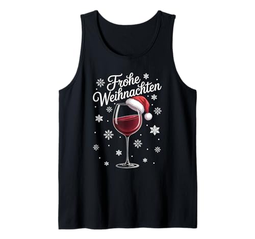 Weihnachtsfeier Outfit Weihnachtspullover Damen Weinglas Tank Top von Weihnachtsgeschenke & Weihnachtspullover