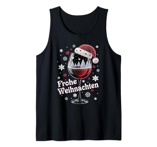 Weihnachtsfeier Outfit Weihnachtspullover Damen Weinglas Tank Top von Weihnachtsgeschenke & Weihnachtspullover