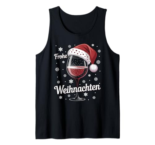 Weihnachtsfeier Outfit Weihnachtspullover Damen Weinglas Tank Top von Weihnachtsgeschenke & Weihnachtspullover