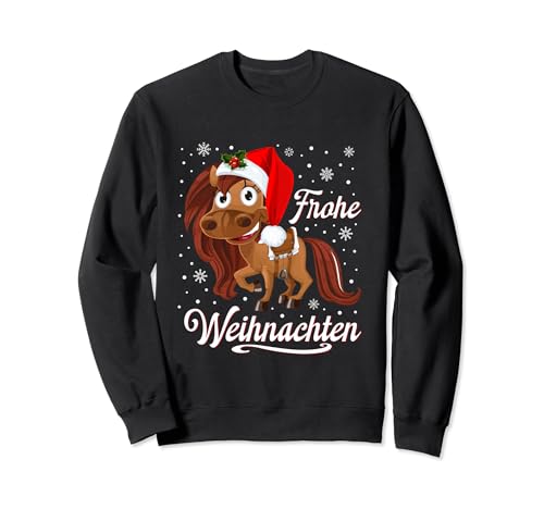 Weihnachtsoutfit Mädchen Weihnachtspullover Damen Pferd Pony Sweatshirt von Weihnachtsgeschenke & Weihnachtspullover