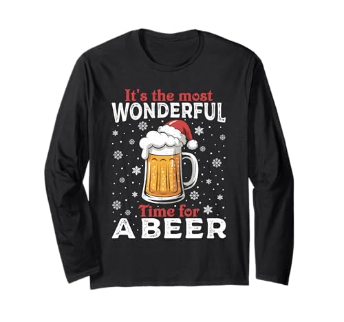 Weihnachtsoutfit Weihnachtspullover Damen Herren Bierglas Langarmshirt von Weihnachtsgeschenke & Weihnachtspullover