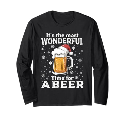 Weihnachtsoutfit Weihnachtspullover Damen Herren Bierglas Langarmshirt von Weihnachtsgeschenke & Weihnachtspullover
