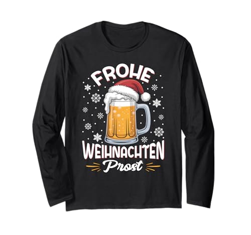 Weihnachtsoutfit Weihnachtspullover Damen Herren Bierglas Langarmshirt von Weihnachtsgeschenke & Weihnachtspullover
