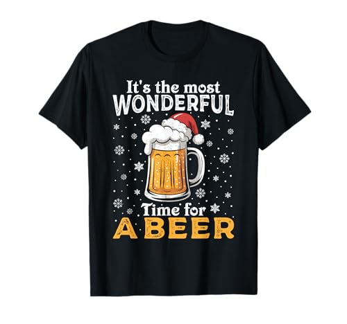 Weihnachtsoutfit Weihnachtspullover Damen Herren Bierglas T-Shirt von Weihnachtsgeschenke & Weihnachtspullover