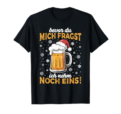 Weihnachtsoutfit Weihnachtspullover Damen Herren Bierglas T-Shirt von Weihnachtsgeschenke & Weihnachtspullover