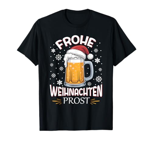 Weihnachtsoutfit Weihnachtspullover Damen Herren Bierglas T-Shirt von Weihnachtsgeschenke & Weihnachtspullover