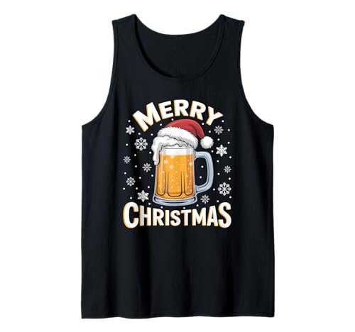 Weihnachtsoutfit Weihnachtspullover Damen Herren Bierglas Tank Top von Weihnachtsgeschenke & Weihnachtspullover