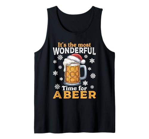 Weihnachtsoutfit Weihnachtspullover Damen Herren Bierglas Tank Top von Weihnachtsgeschenke & Weihnachtspullover