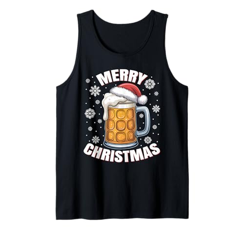 Weihnachtsoutfit Weihnachtspullover Damen Herren Bierglas Tank Top von Weihnachtsgeschenke & Weihnachtspullover