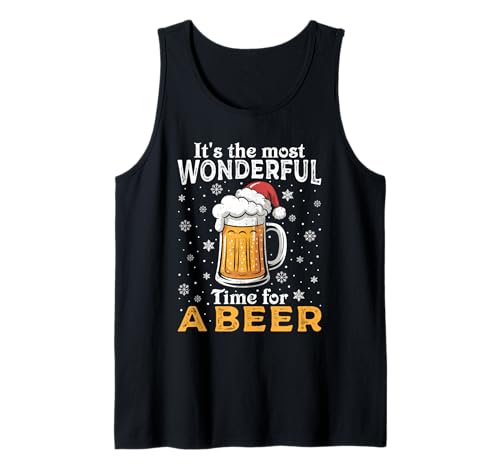 Weihnachtsoutfit Weihnachtspullover Damen Herren Bierglas Tank Top von Weihnachtsgeschenke & Weihnachtspullover