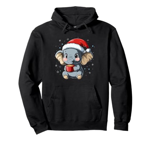 Elefant Weihnachten Damen Herren Kinder Weihnachten Elefant Pullover Hoodie Elefant Weihnachten Damen Herren Kinder Weihnachten Elefant Pullover Hoodie von Weihnachtsmann Elefant Kaffee Weihnachten Frauen