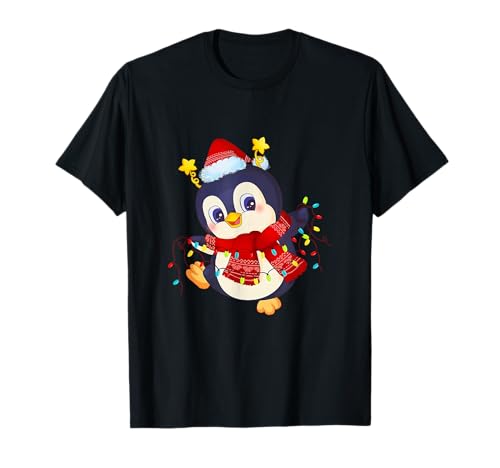 Weihnachtsshirt Damen Herren Kinder Pinguin Weihnachten Xmas T-Shirt Weihnachtsshirt Damen Herren Kinder Pinguin Weihnachten Xmas T-Shirt von Weihnachtsoutfit Weihnachtsshirt Weihnachten süß