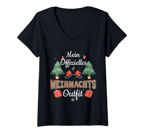 Damen Weihnachtsshirt für Damen und Herren lustig T-Shirt mit V-Ausschnitt Damen Weihnachtsshirt für Damen und Herren lustig T-Shirt mit V-Ausschnitt von Weihnachtsoutfit lustige Weihnachtsgeschenke