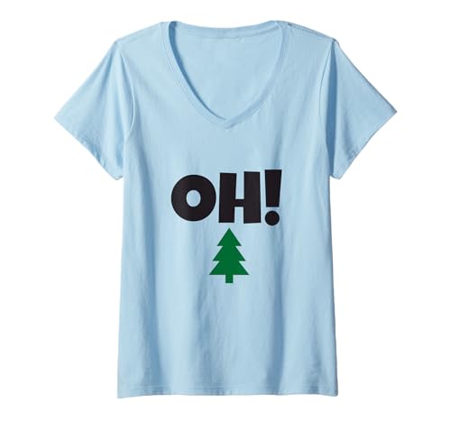 Damen Oh Tannenbaum Weihnachten Lustiges Weihnachts T-Shirt mit V-Ausschnitt Damen Oh Tannenbaum Weihnachten Lustiges Weihnachts T-Shirt mit V-Ausschnitt von Weihnachtsparty T-Shirts für Weihnachten