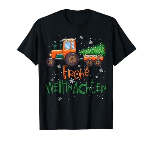 Frohe Weihnachten Weihnachtsoutfit Trecker Landwirt Frauen T-Shirt von Weihnachtspullover & Christmas Sweater Weihnachten