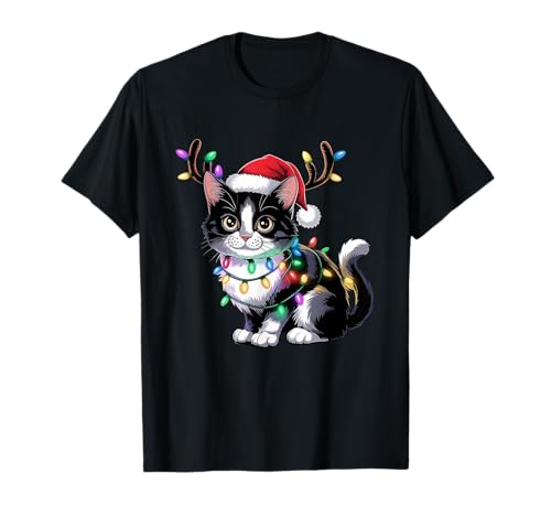 Lustige Katze Weihnachten Weihnachtsshirt Damen Herren T-Shirt Lustige Katze Weihnachten Weihnachtsshirt Damen Herren T-Shirt von Weihnachtsshirt Damen - Weihnachtsshirt Herren