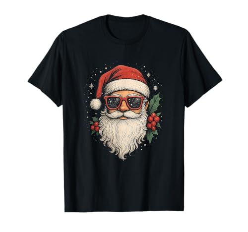 Weihnachtsmann Mit Sonnenbrille Weihnachtsshirt Damen Herren T-Shirt Weihnachtsmann Mit Sonnenbrille Weihnachtsshirt Damen Herren T-Shirt von Weihnachtsshirt Damen - Weihnachtsshirt Herren
