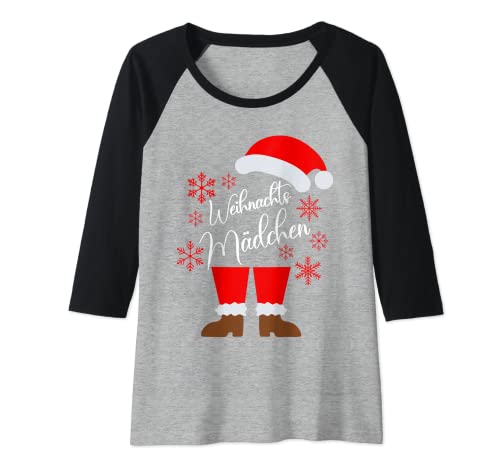 Damen Weihnachts Mädchen Kostüm Familie Fest Deko Weihnachtsoutfit Raglan Damen Weihnachts Mädchen Kostüm Familie Fest Deko Weihnachtsoutfit Raglan von Weihnachtsshirt Nikolaus Damen Herren Weihnachten