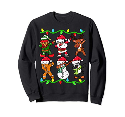 Dabbing Santa Claus Weihnachten Elf Kinder Jungen Mädchen Sweatshirt Dabbing Santa Claus Weihnachten Elf Kinder Jungen Mädchen Sweatshirt von Weihnachtszeit Geschenk-Shop
