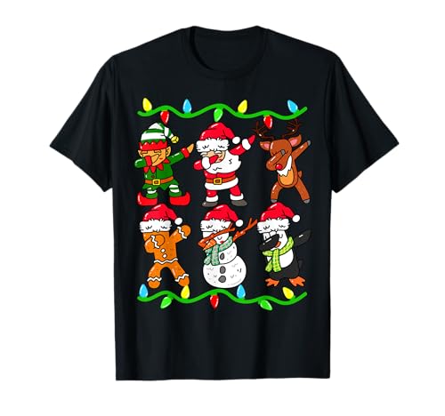 Dabbing Santa Claus Weihnachten Elf Kinder Jungen Mädchen T-Shirt Dabbing Santa Claus Weihnachten Elf Kinder Jungen Mädchen T-Shirt von Weihnachtszeit Geschenk-Shop