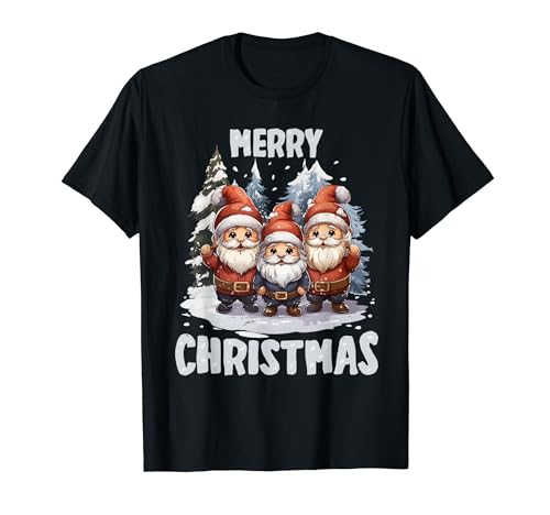 Merry Christmas Damen Herren Familie Weihnachts T-Shirt Merry Christmas Damen Herren Familie Weihnachts T-Shirt von Weihnachtszwerge Xmas 3 Zwerge Weihnacht