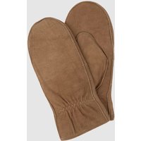 Weikert-Handschuhe Fäußtlinge aus Veloursleder in Khaki, Größe 8 von Weikert-Handschuhe