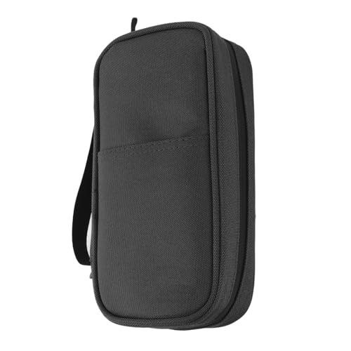 Diabetiker-Koffer, Isolierter Organizer, Leichte Medizinische Kühltasche aus Oxford-Stoff, Tragbar, für Diabetikerbedarf (Schwarz) von Weikeya