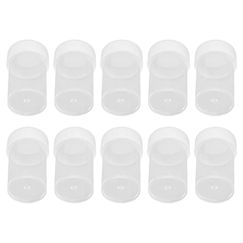 Leerer Probenbehälter, Multifunktionales, Versiegeltes, Transparentes Nail-Art-Aufbewahrungsglas aus Kunststoff für Kräuter, Lotionen und Lidschatten von Weikeya