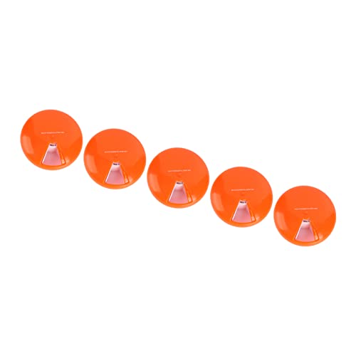Medikamentenbehälter, leicht zugänglich, 5 Stück, praktischer Pillen-Organizer, langlebiger Kunststoff für Zuhause(Orange) von Weikeya