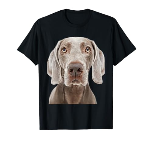 Weimaraner Face Design Damen Unisex-Jugendliche Schwarz Kurzarm T-Shirt S EU Small Weimaraner Face Design Damen Unisex-Jugendliche Schwarz Kurzarm T-Shirt S EU Small von Weimaraner Face Design