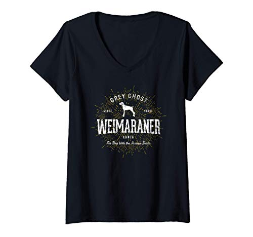 Damen Weimaraner Geschenke für Hundeliebhaber Weimaraner T-Shirt mit V-Ausschnitt Damen Weimaraner Geschenke für Hundeliebhaber Weimaraner T-Shirt mit V-Ausschnitt von Weimaraner Geschenke von Treaja