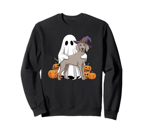 Lustiger Geist Weimaraner Kürbis Halloween Kinder Herren Damen Sweatshirt Lustiger Geist Weimaraner Kürbis Halloween Kinder Herren Damen Sweatshirt von Weimaraner Lovers Halloween Outfits for Boy Girl