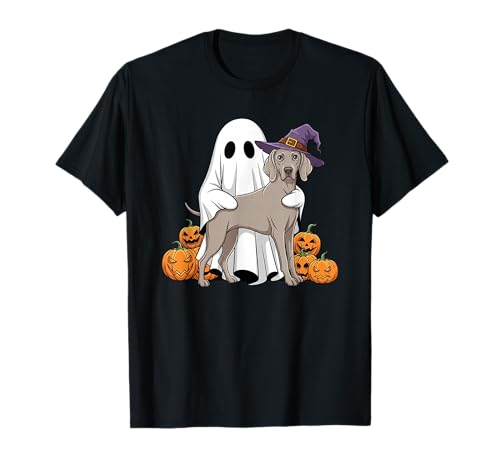 Lustiger Geist Weimaraner Kürbis Halloween Kinder Herren Damen T-Shirt Lustiger Geist Weimaraner Kürbis Halloween Kinder Herren Damen T-Shirt von Weimaraner Lovers Halloween Outfits for Boy Girl
